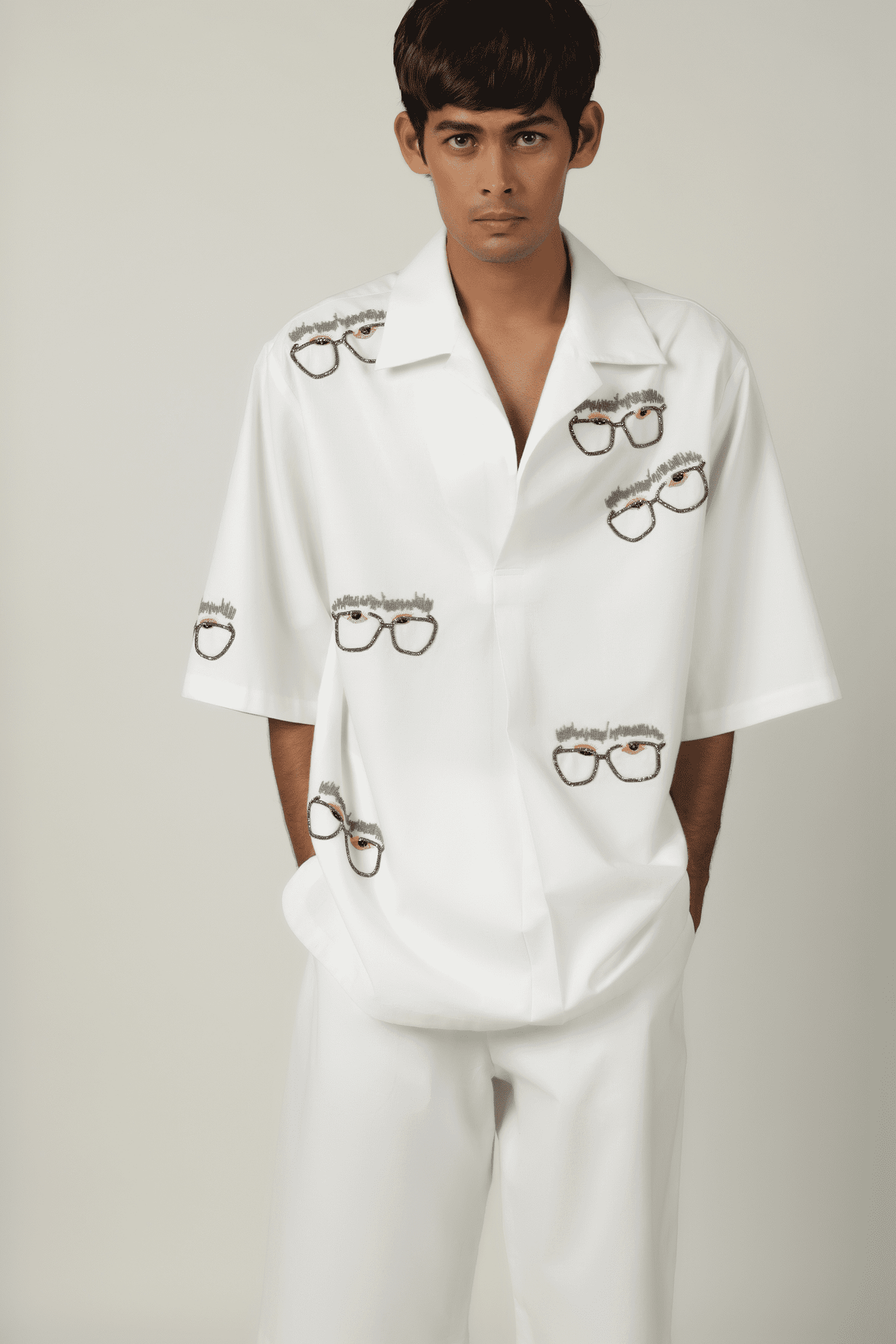 Specky Eye Overshirt With Shorts