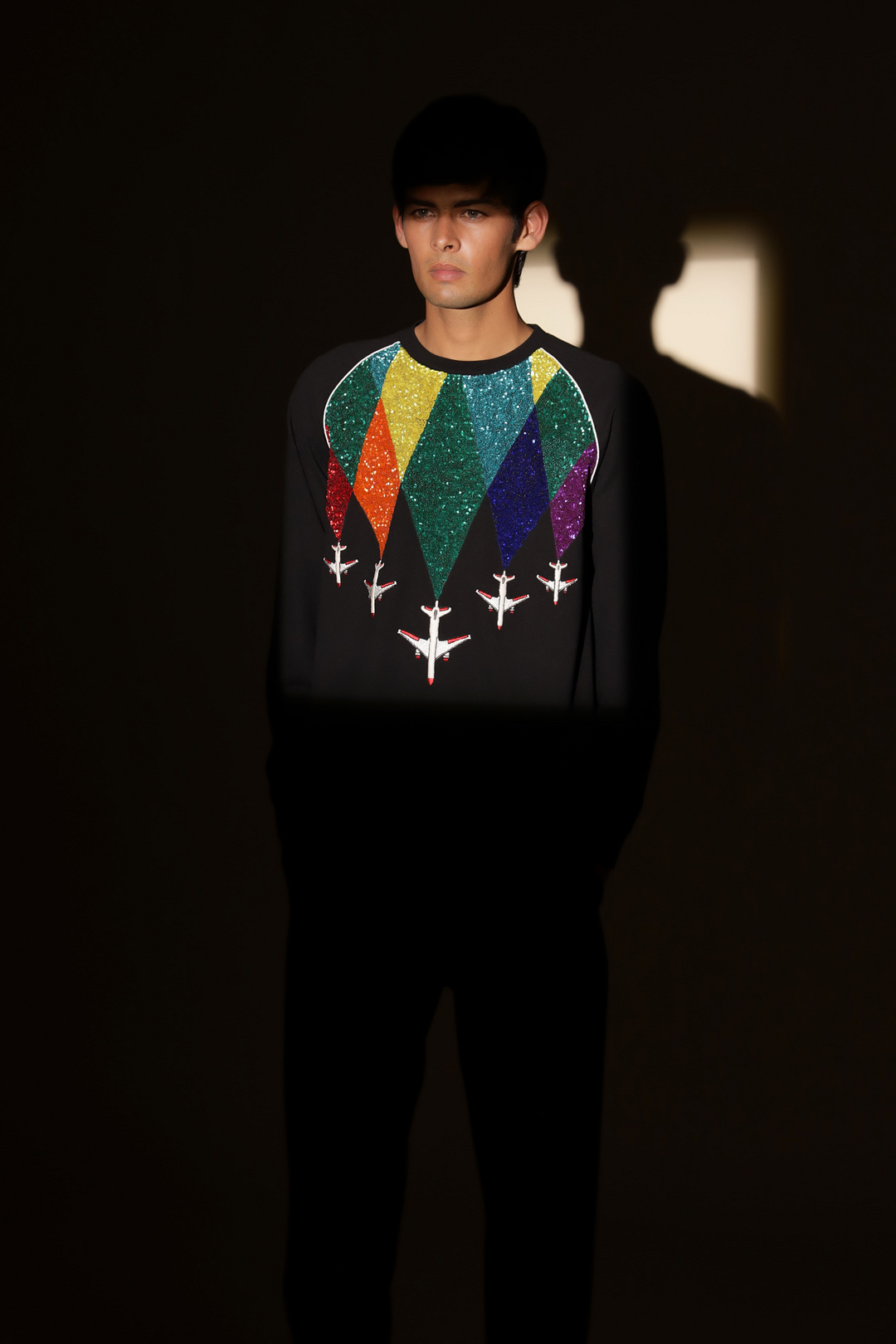 Fly Over The Rainbow Raglan Sweatshirt