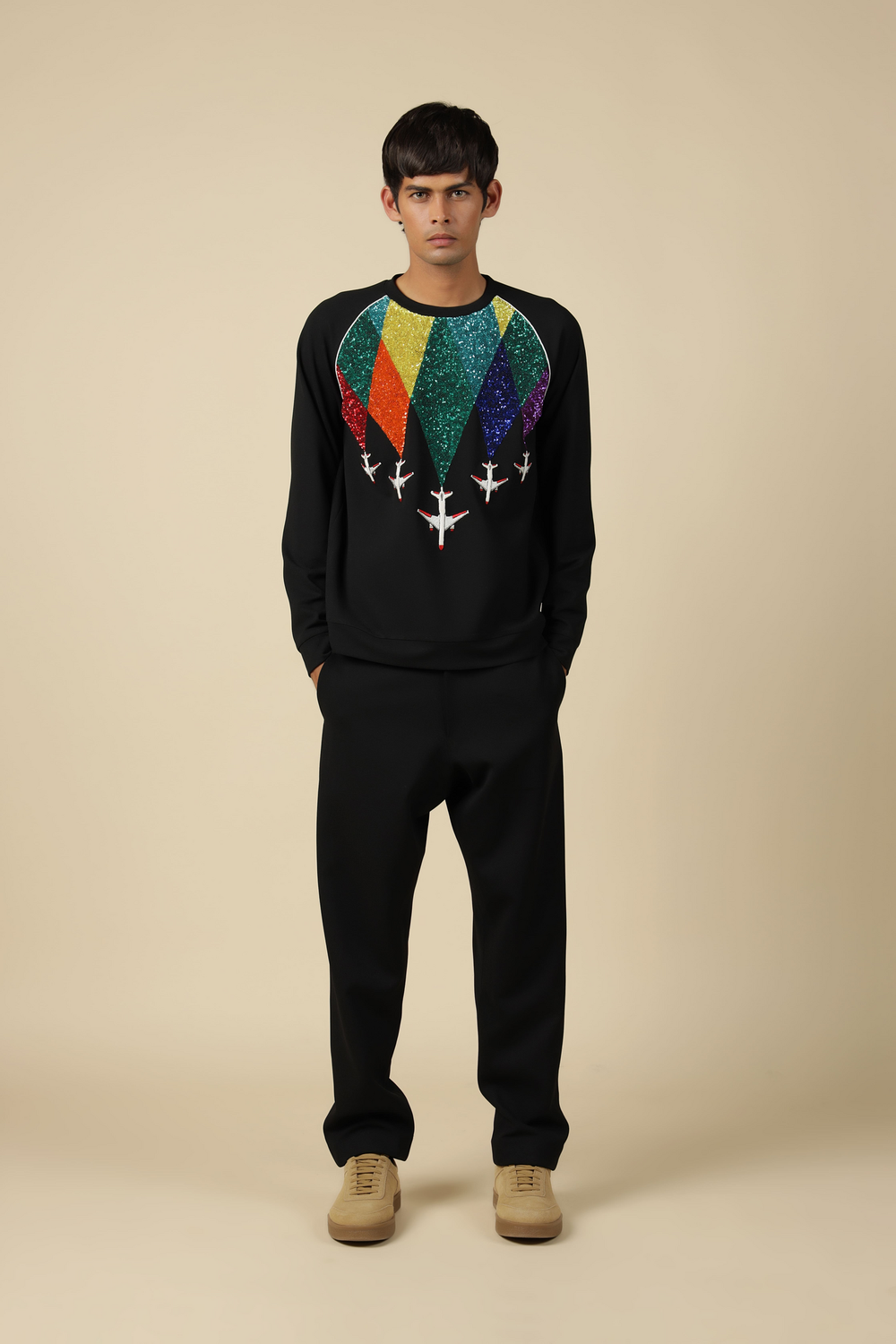 Fly Over The Rainbow Raglan Sweatshirt