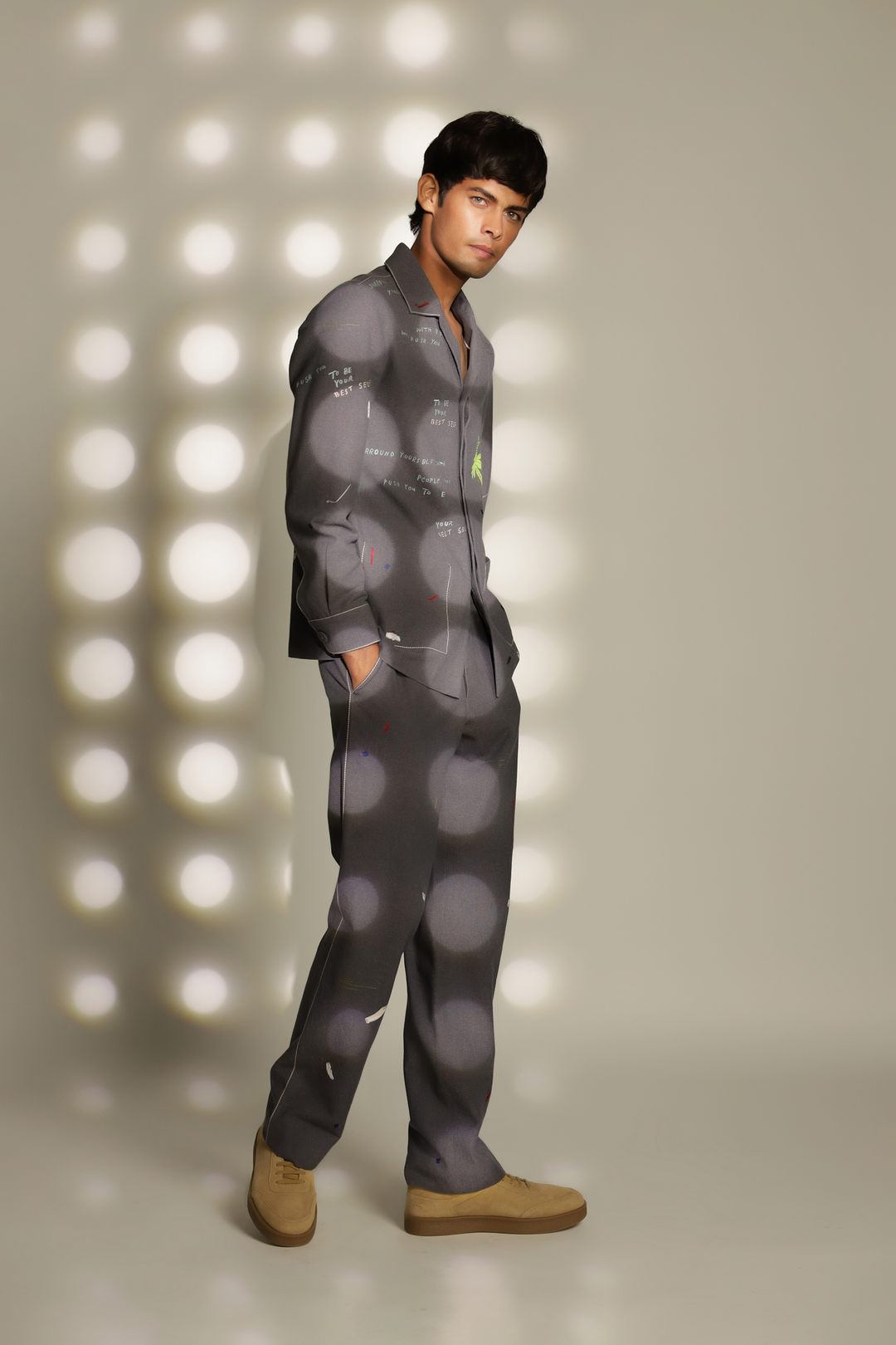 Straight Pants Of "( Holiday Shacket)"