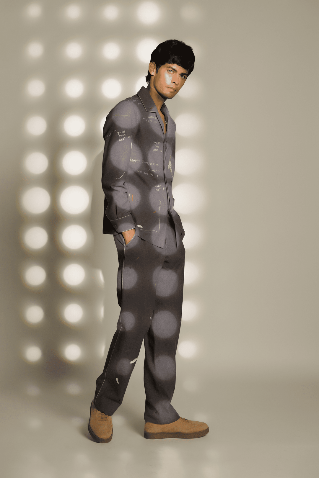 Holiday Shacket With Straight Pants