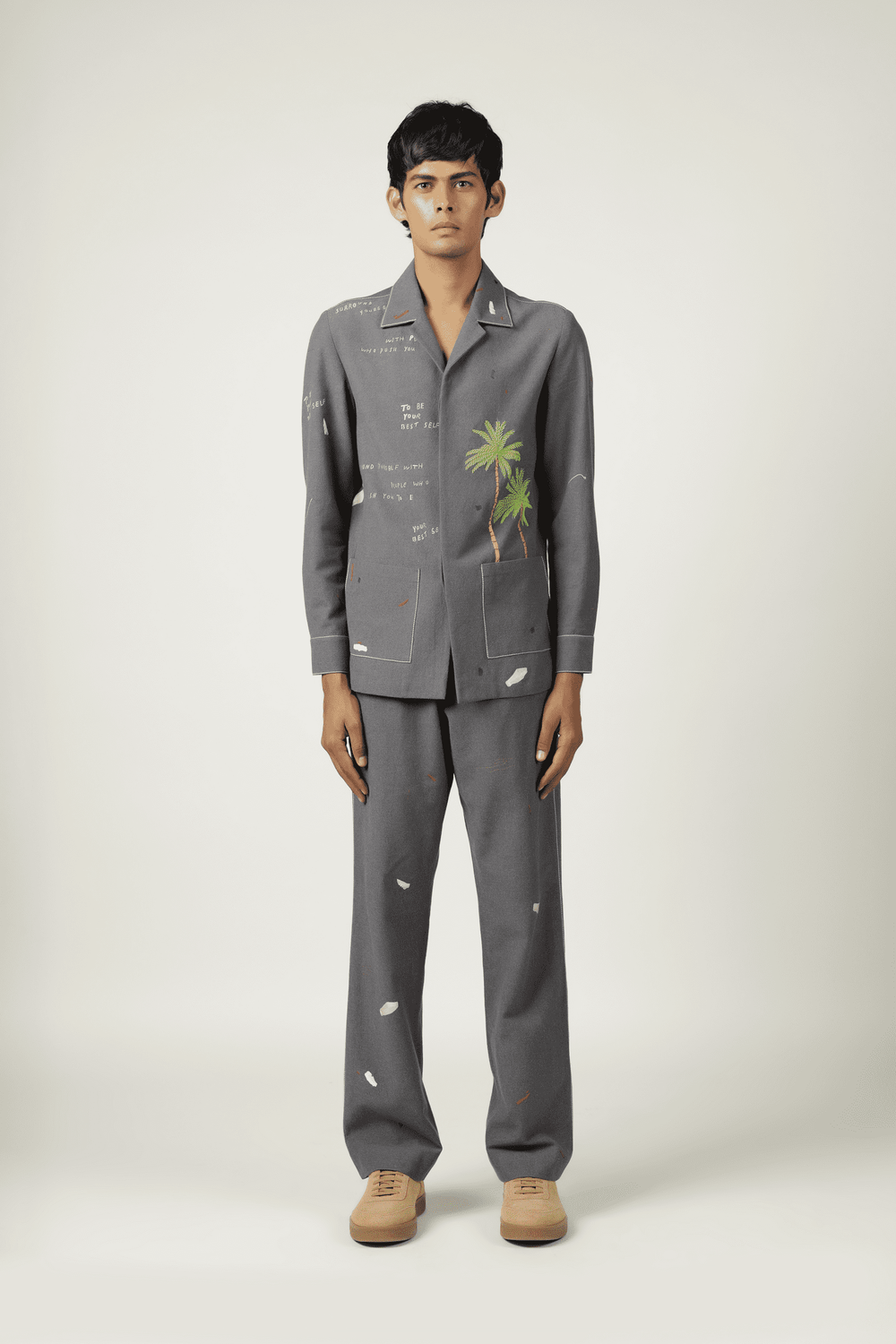 Holiday Shacket With Straight Pants