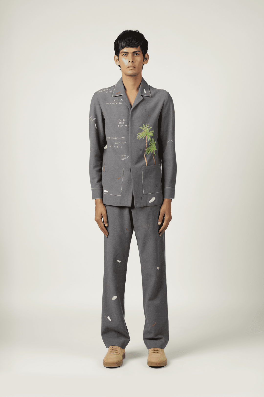 Holiday Shacket With Straight Pants