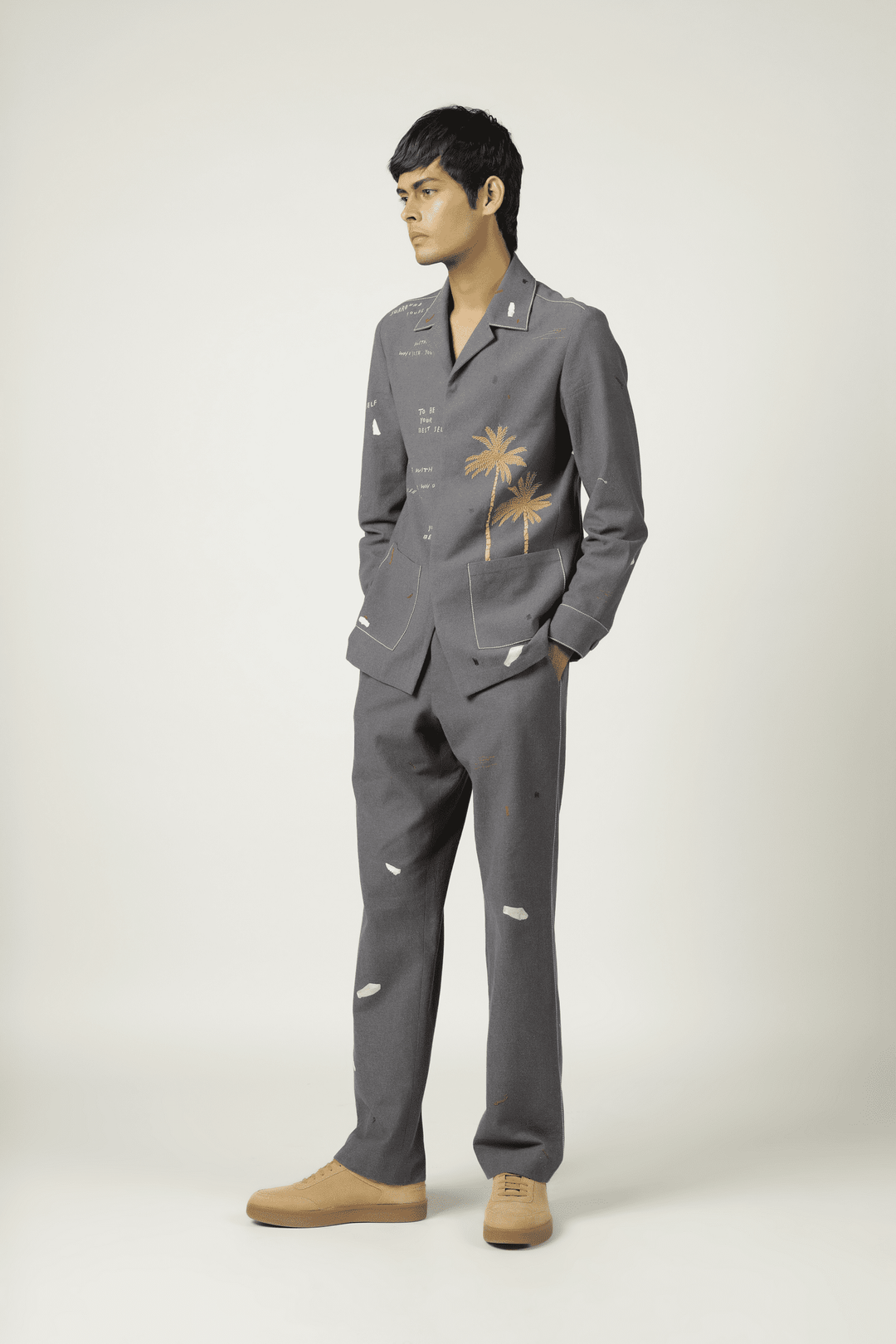 Holiday Shacket With Straight Pants