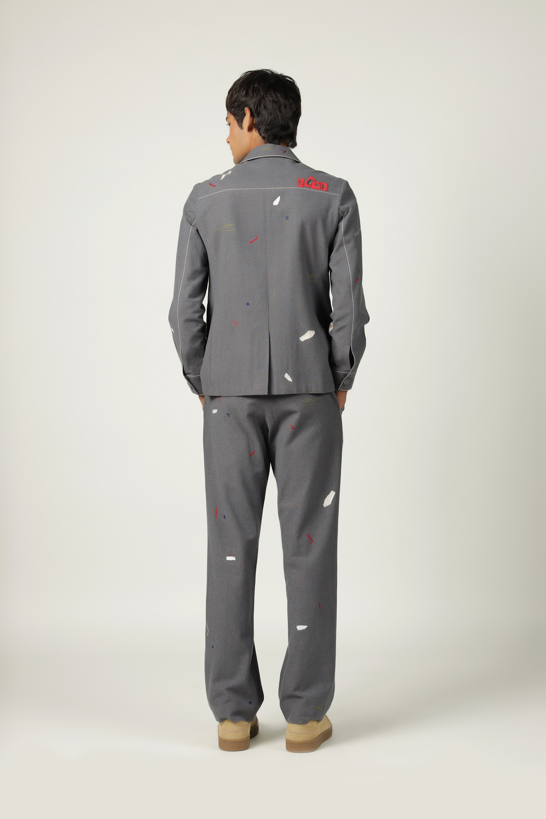 Straight Pants Of "( Holiday Shacket)"
