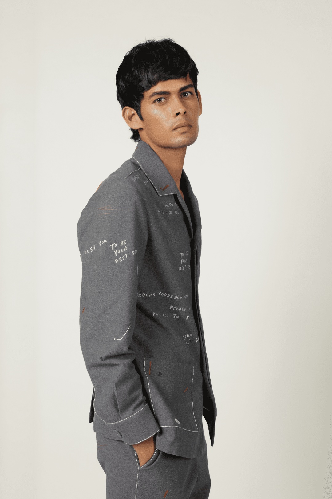 Holiday Shacket With Straight Pants