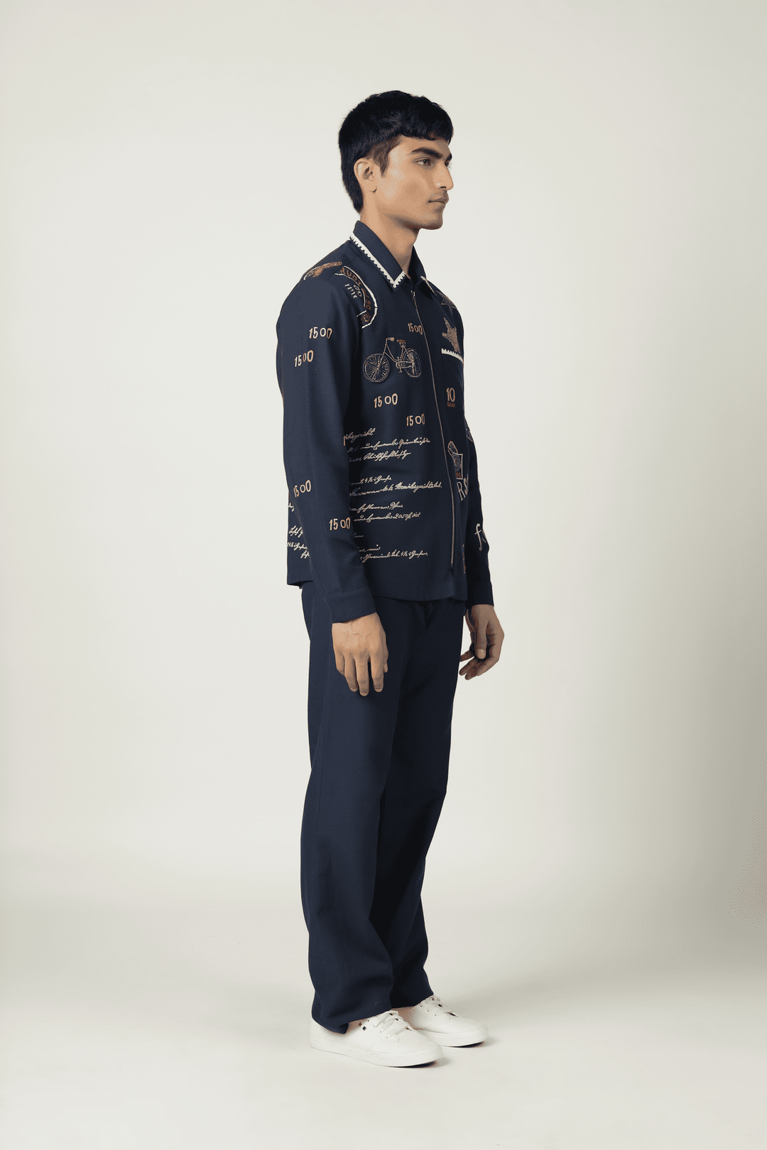 Postcard Shirt With Straight Pants