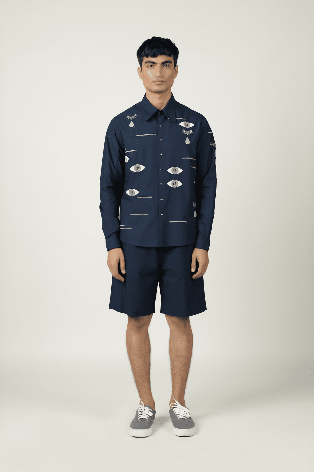 Facial Expressions Shirt With Shorts