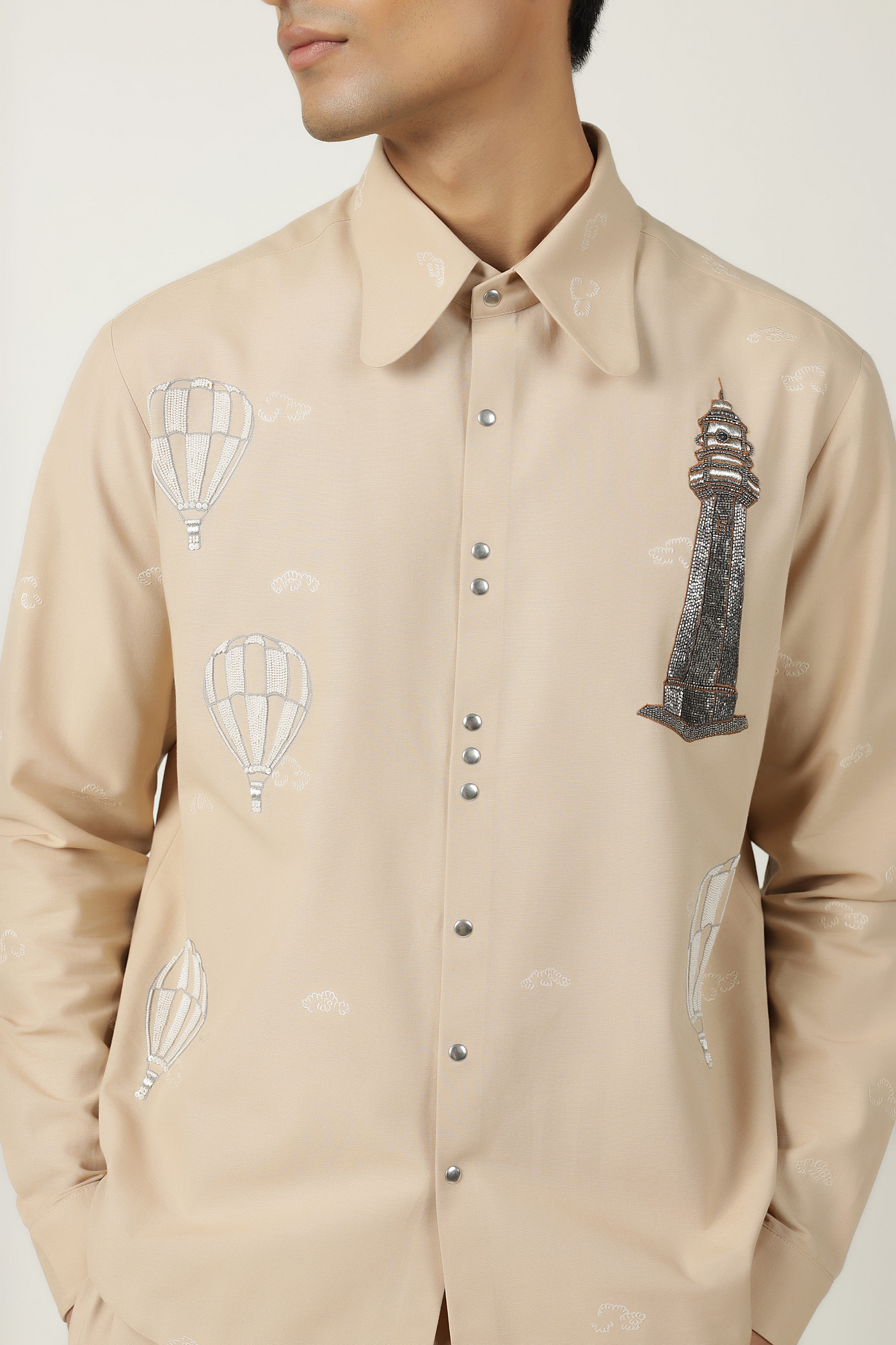Lighthouse, Airballoons & Clouds Shirt