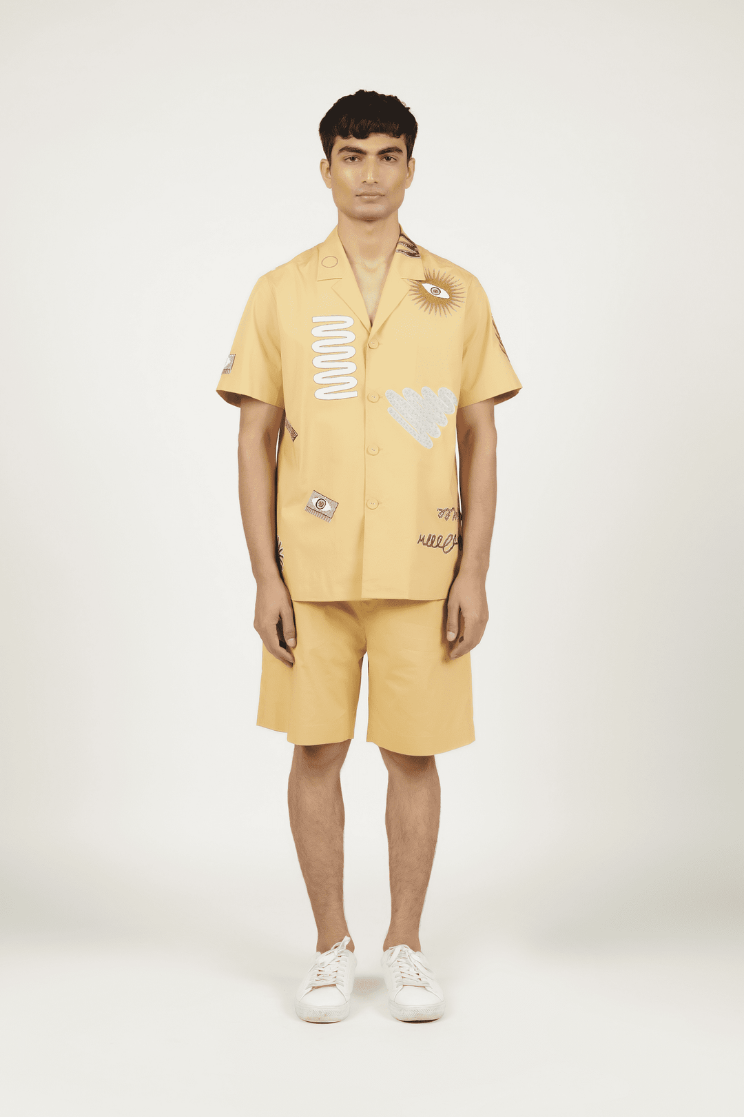 Abstract Shapes Shirt With Boxy Shorts