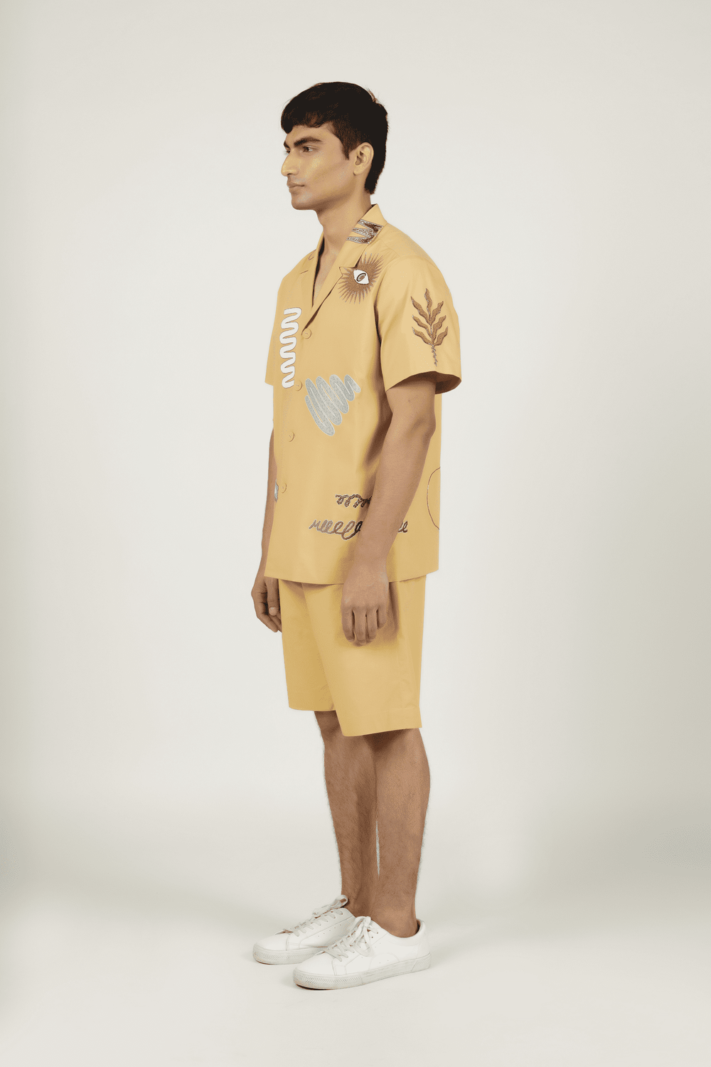 Abstract Shapes Shirt With Boxy Shorts