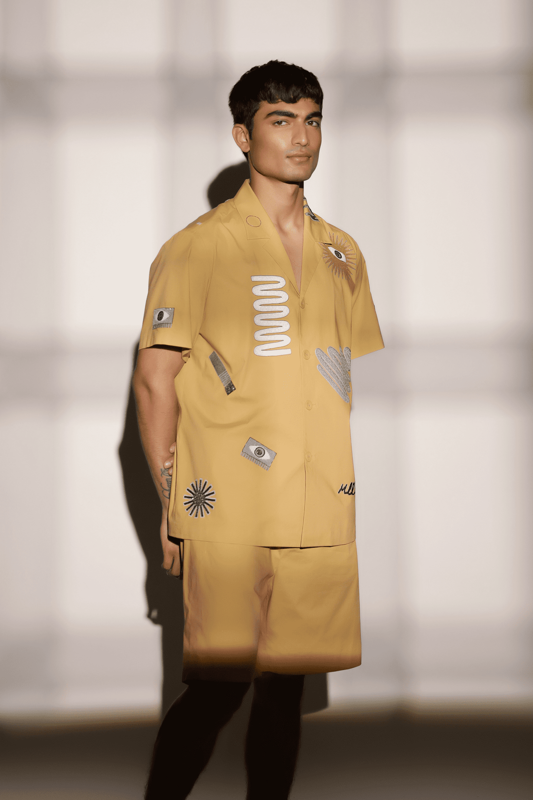 Abstract Shapes Shirt With Boxy Shorts