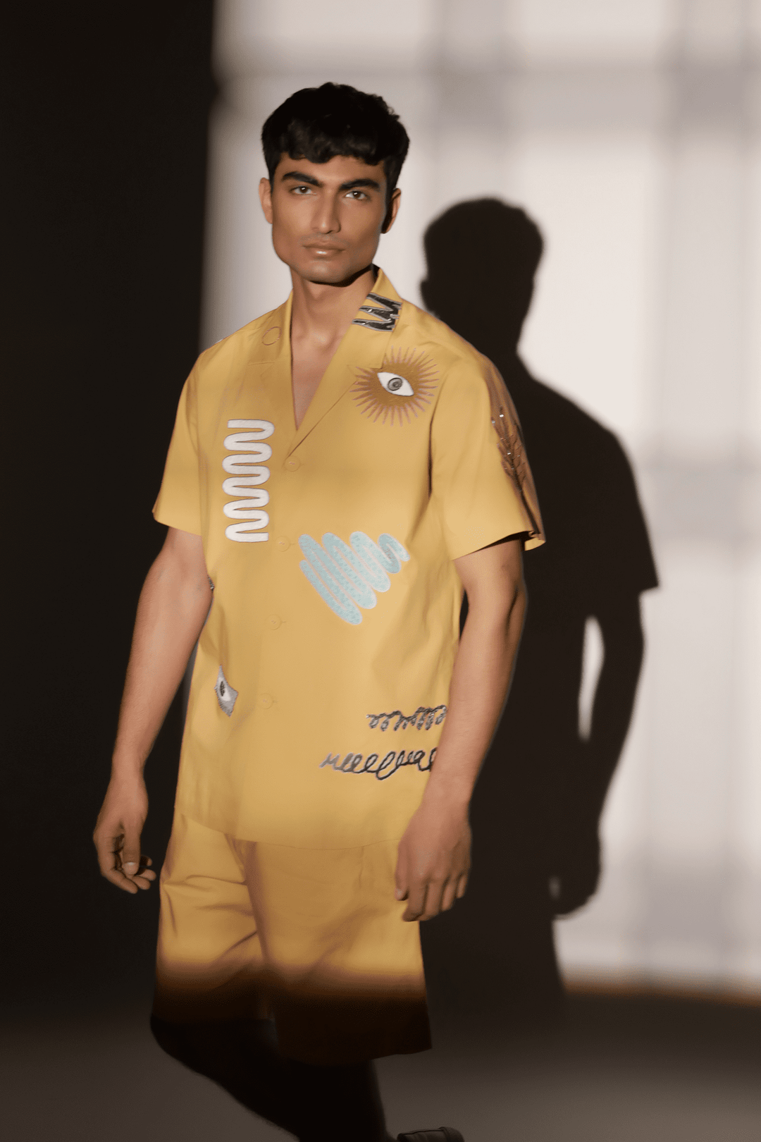 Abstract Shapes Shirt With Boxy Shorts