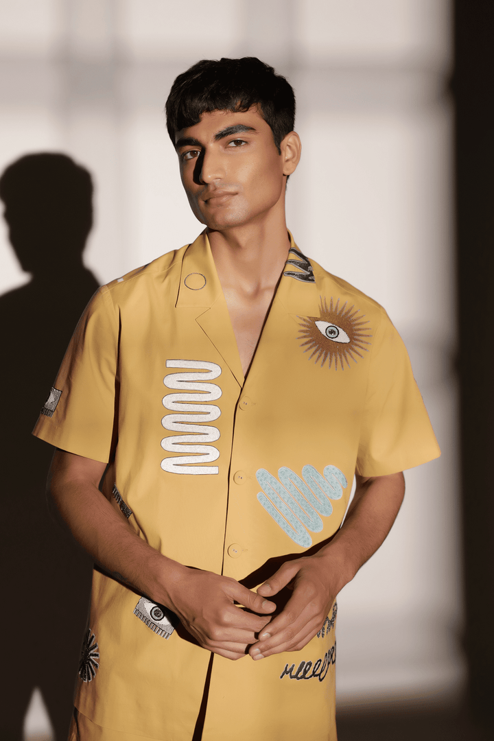 Abstract Shapes Shirt With Boxy Shorts