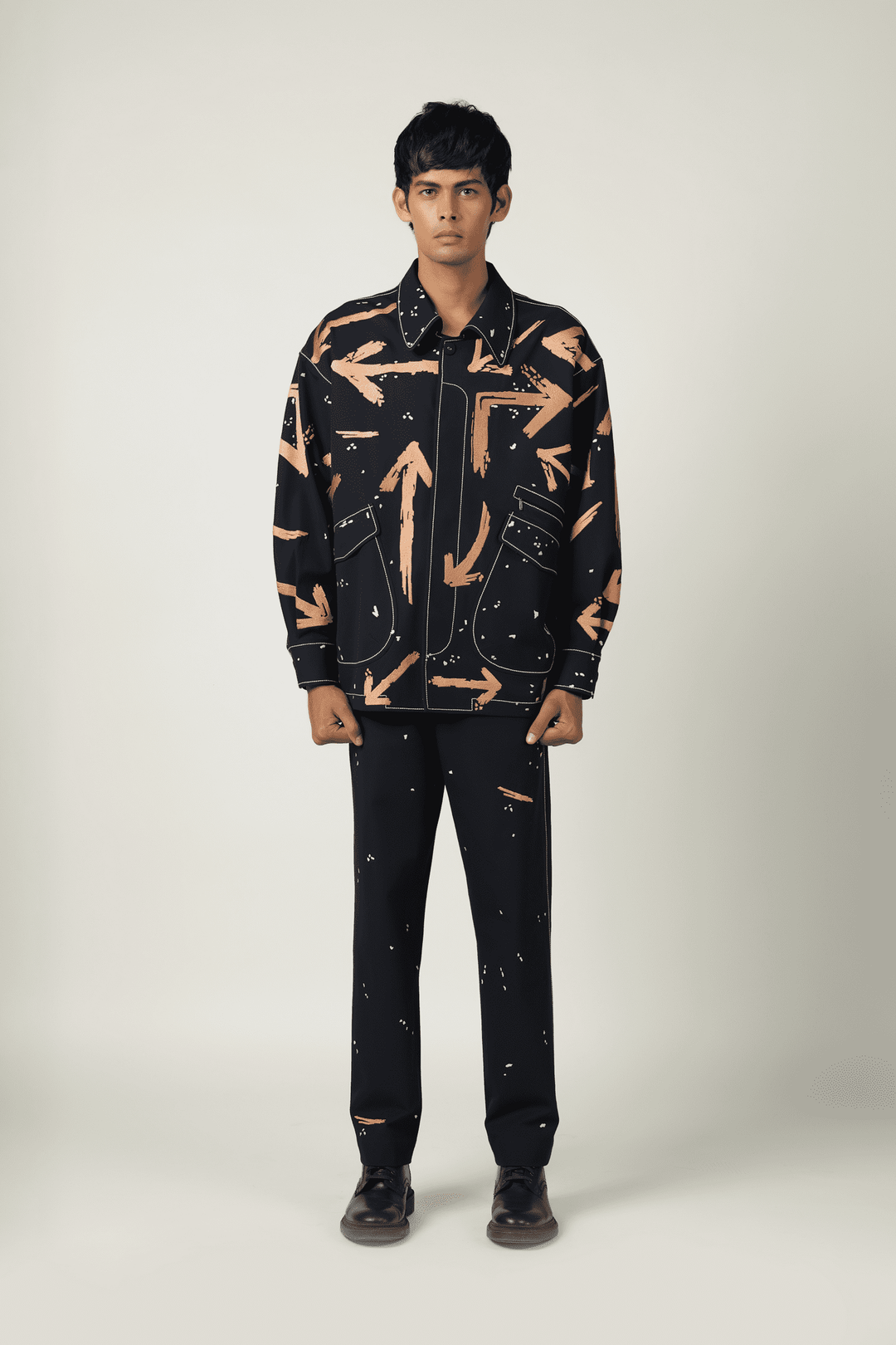 Arrow Oversized Jacket With Matching Pants