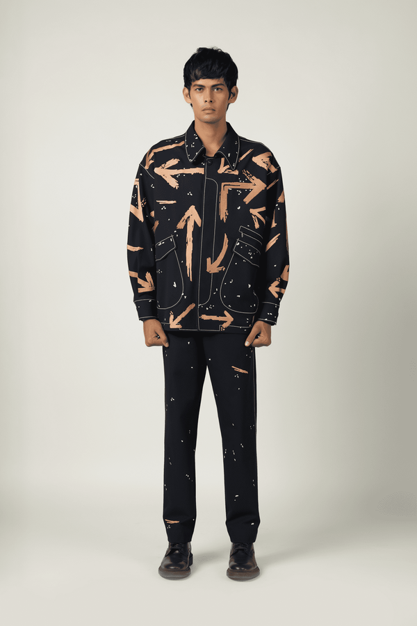 Arrow Oversized Jacket With Matching Pants