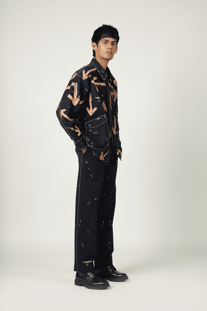 Arrow Oversized Jacket With Matching Pants