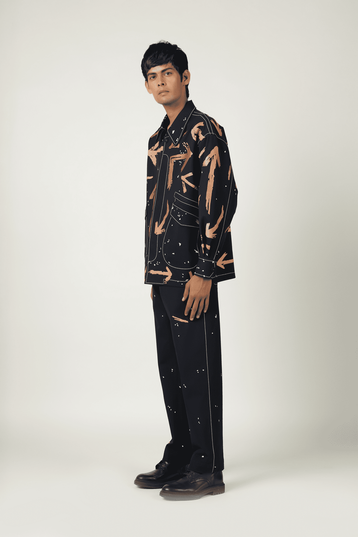 Arrow Oversized Jacket With Matching Pants