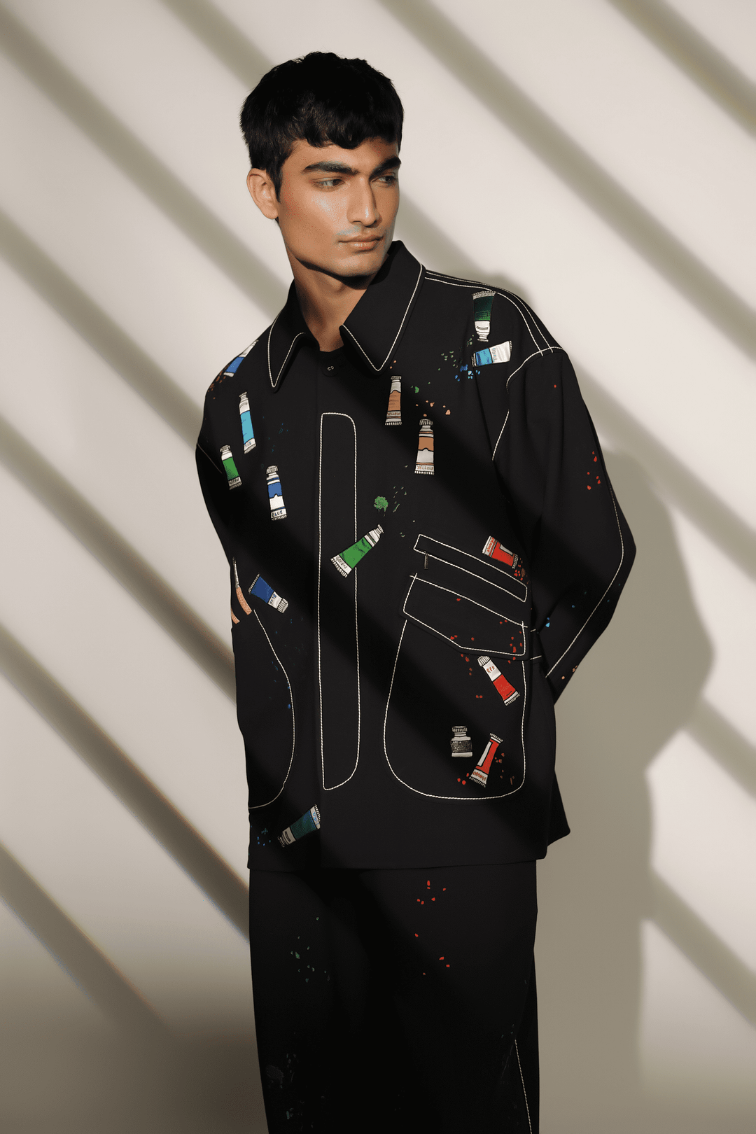 Paint Tubes Oversized Jacket With Matching Pants