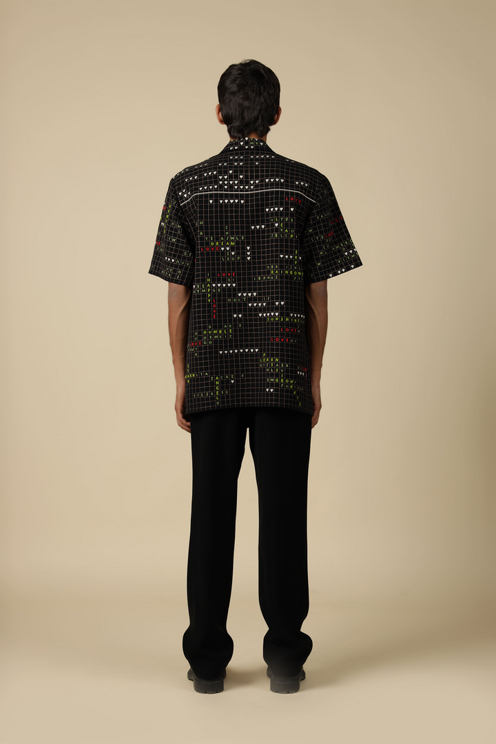 Pants Of "(Crossword Half Sleeve Jacket)"