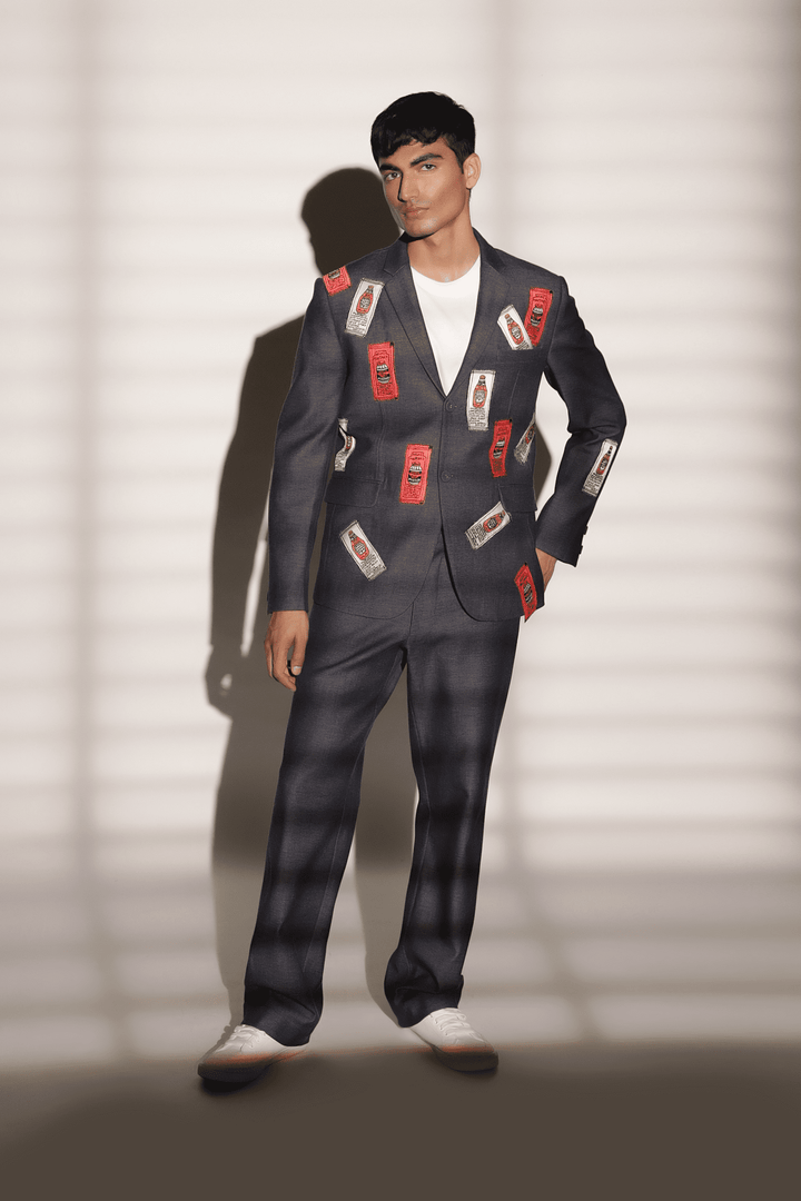 Sauce Sachet Blazer With Straight Pants