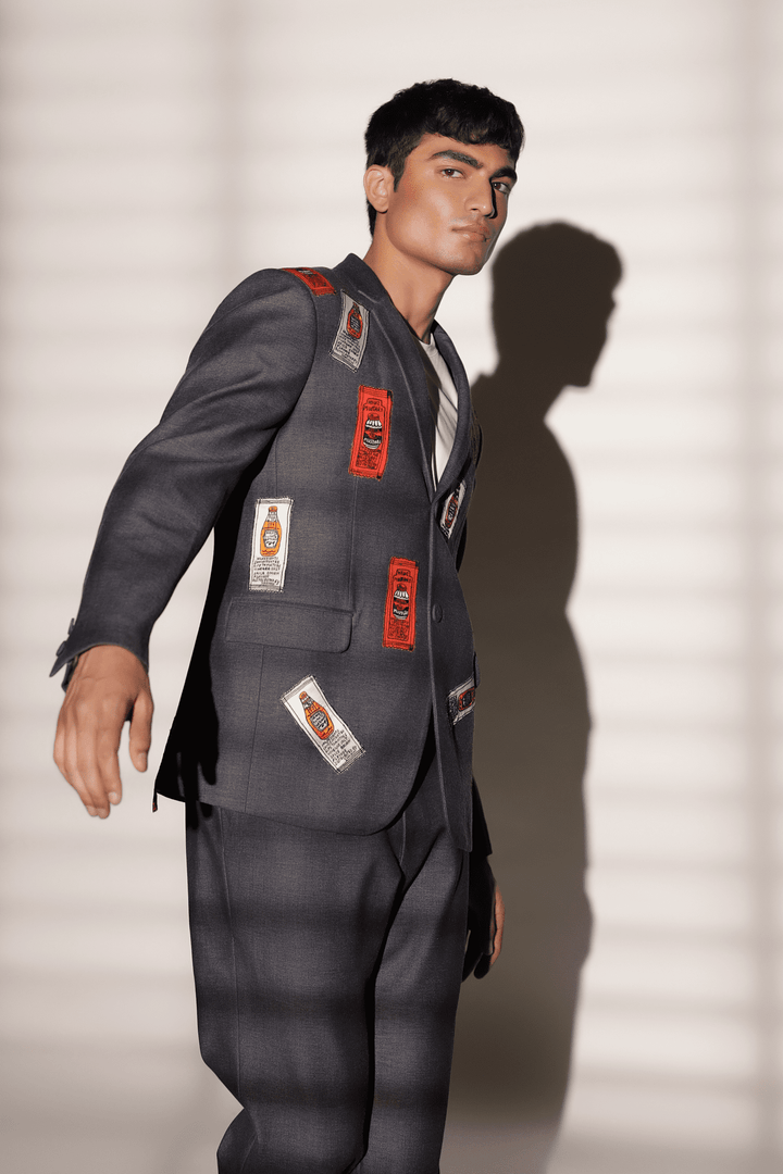 Sauce Sachet Blazer With Straight Pants