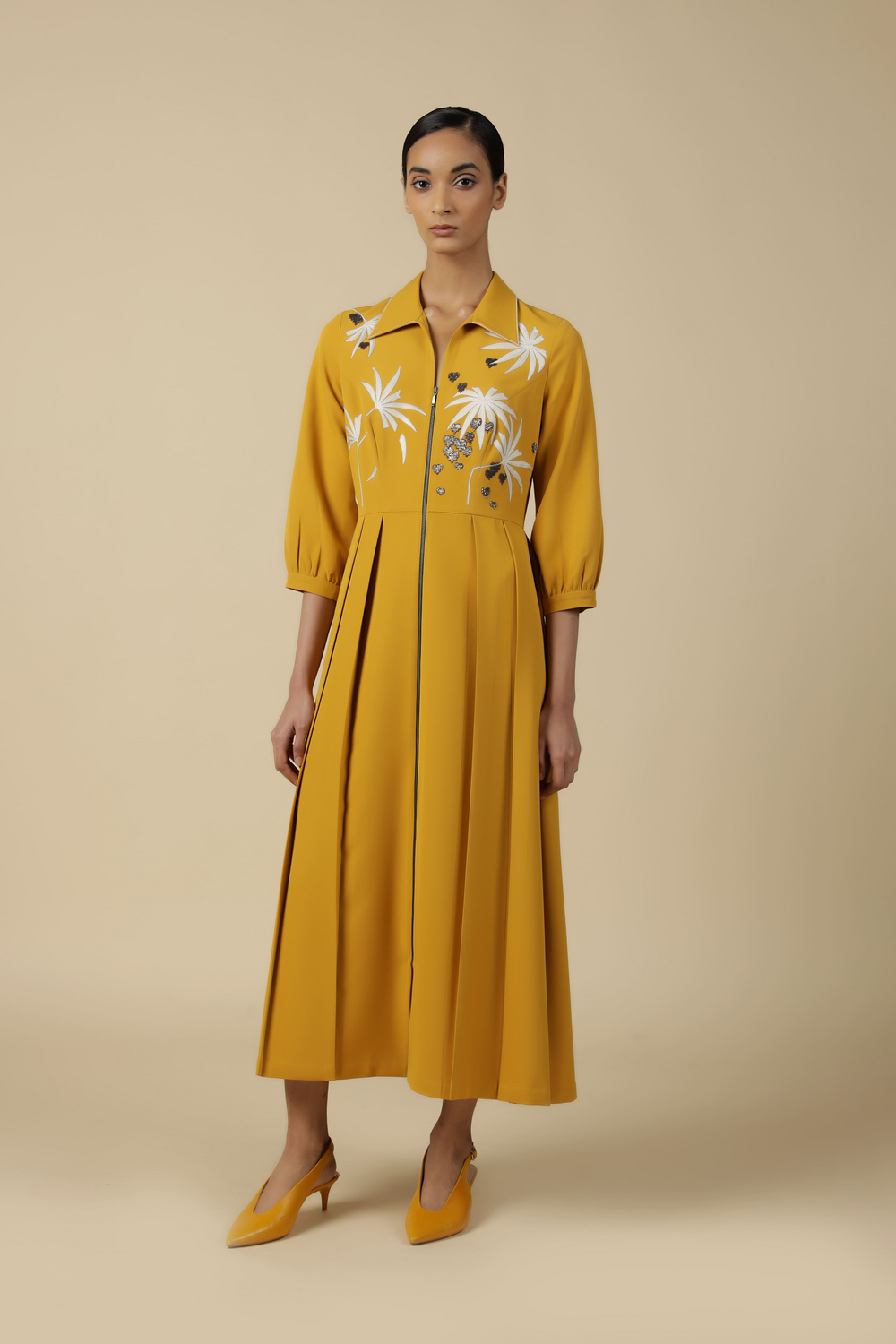 Fruit And Leaf Long Dress