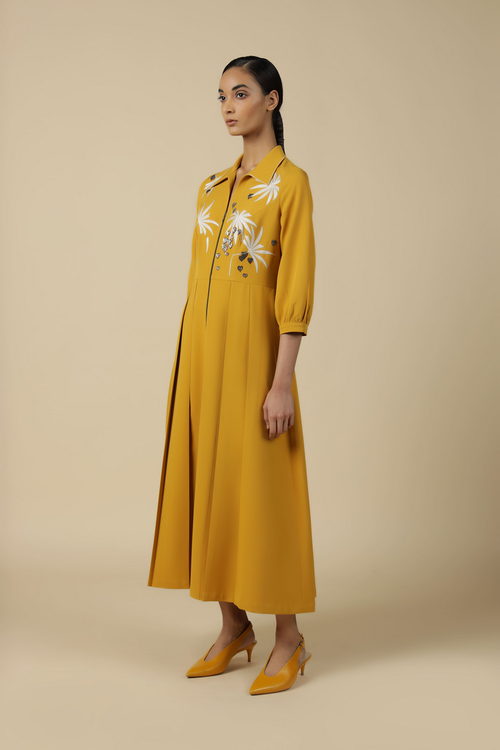 Fruit And Leaf Long Dress