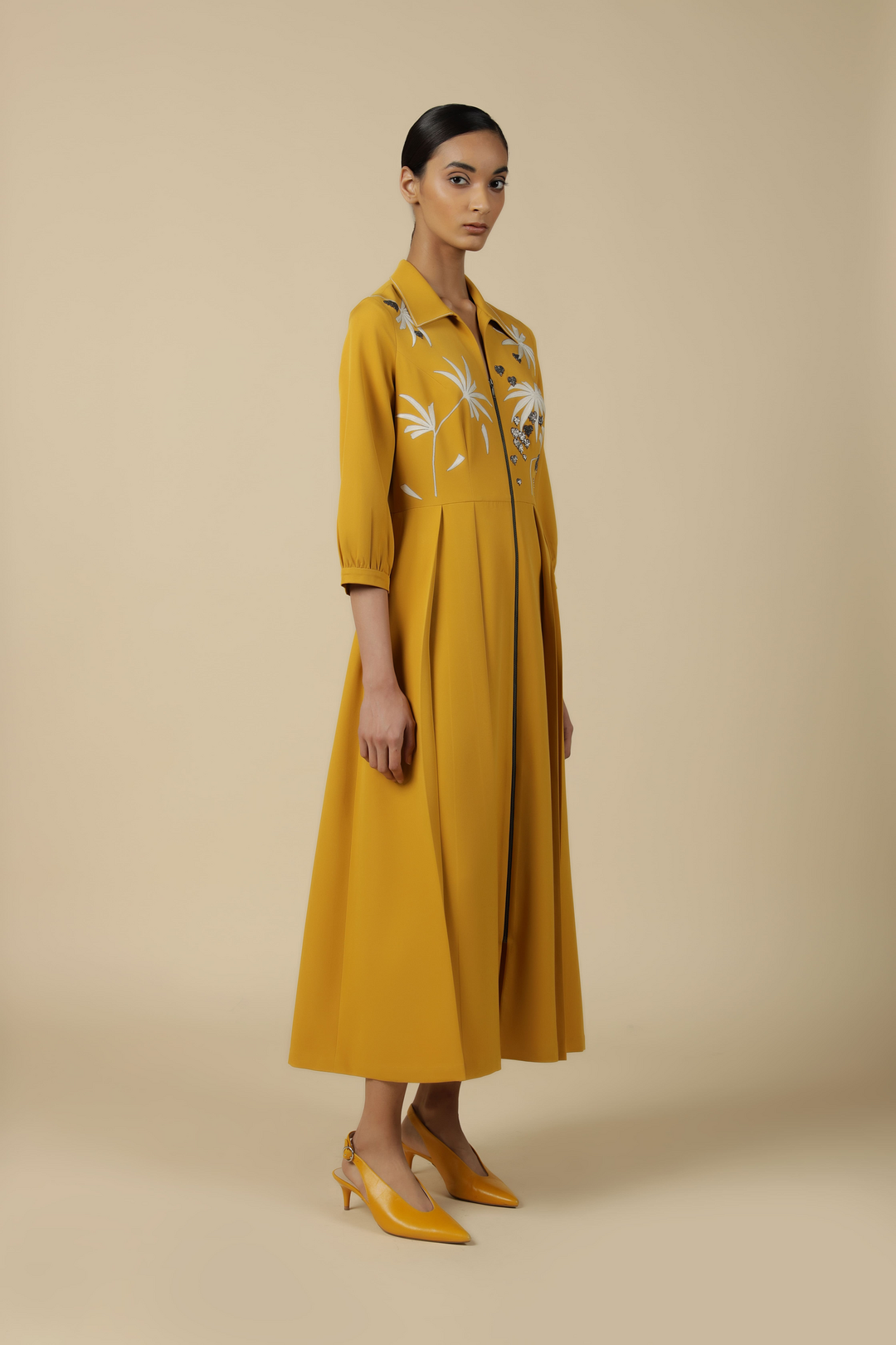 Fruit And Leaf Long Dress