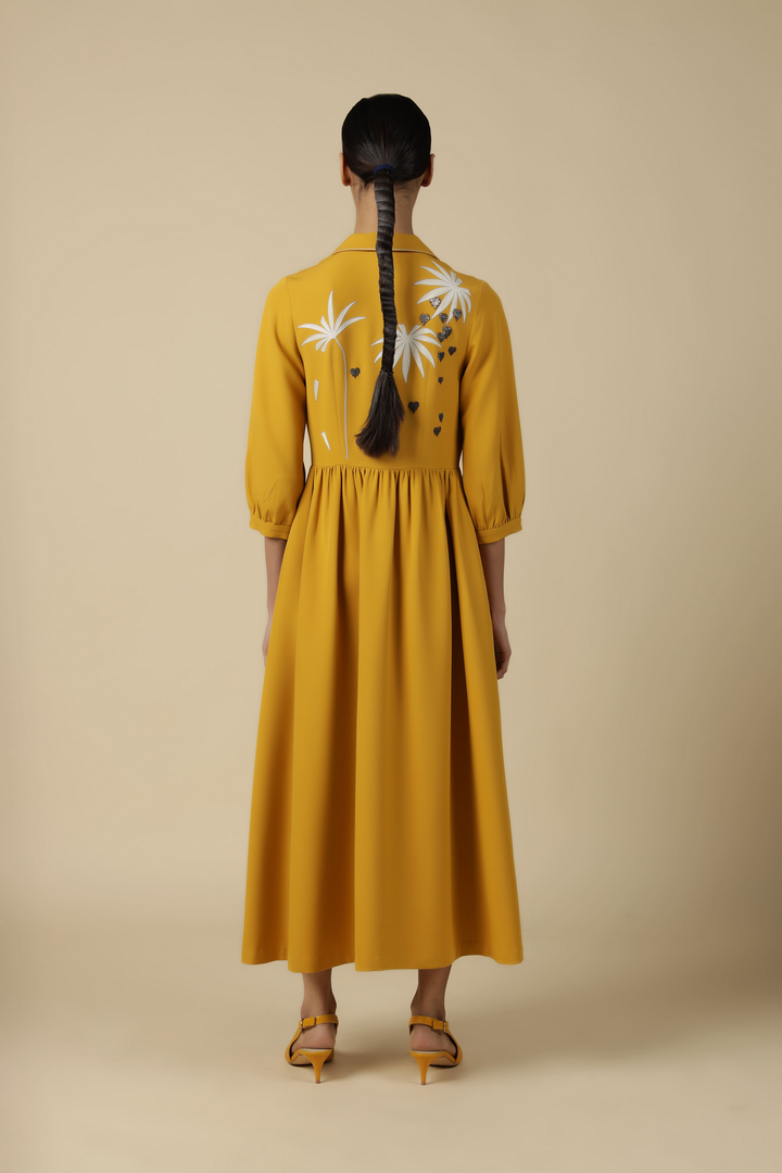 Fruit And Leaf Long Dress