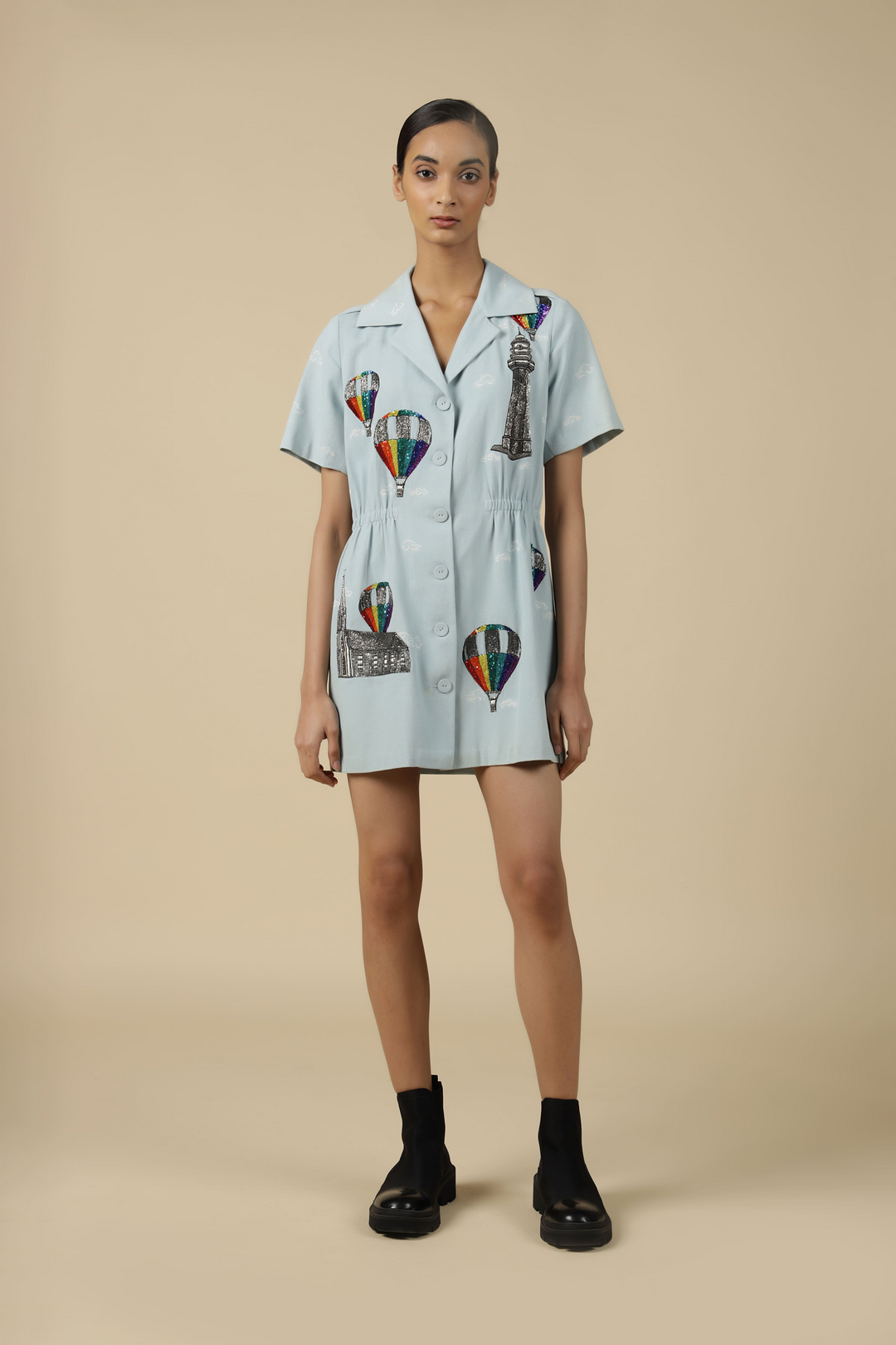 Colorful Airballoons Summer Coat Dress