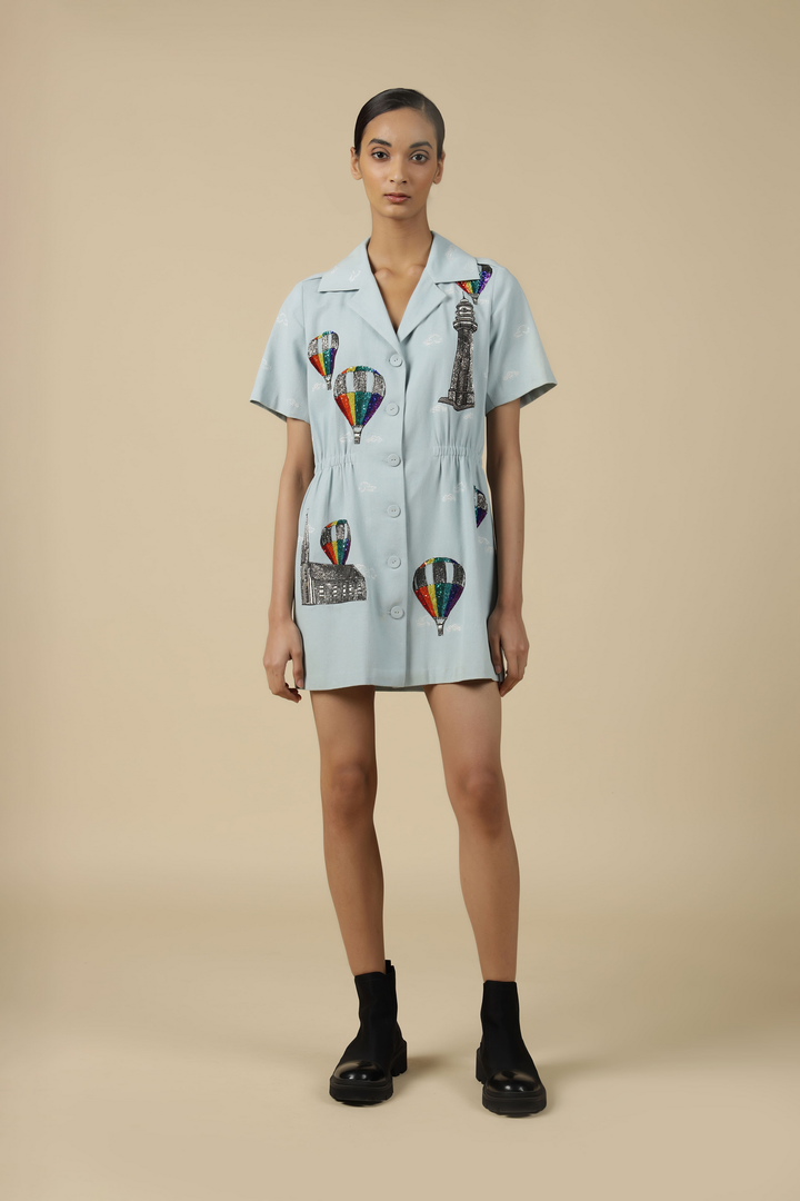 Colorful Airballoons Summer Coat Dress