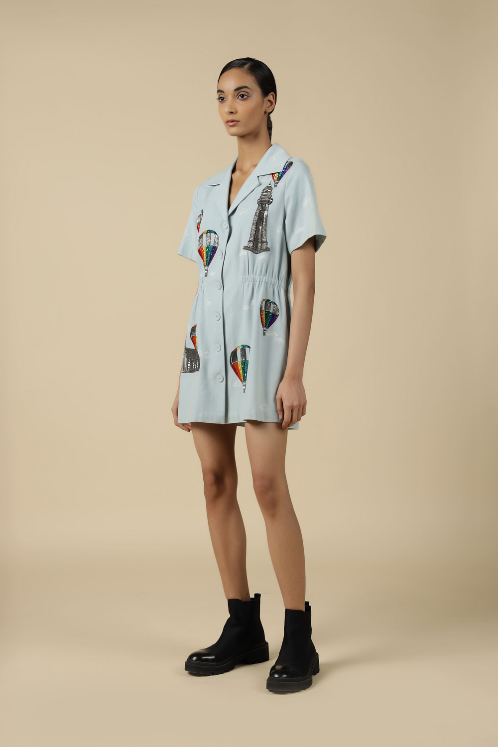 Colorful Airballoons Summer Coat Dress