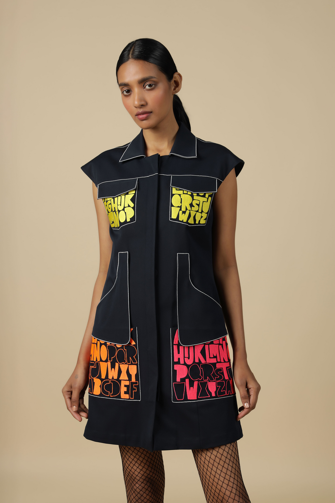 A To Z Pocket Embroidered Dress