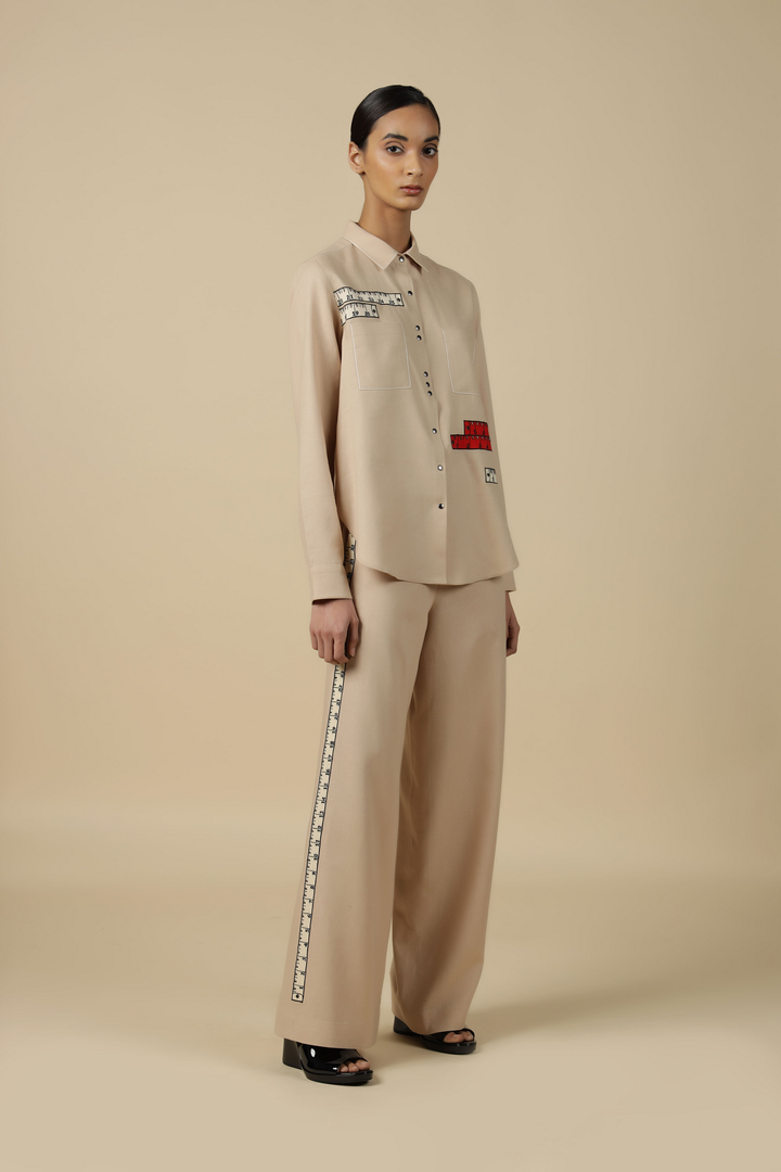 Measuring Tape High Low Shirt