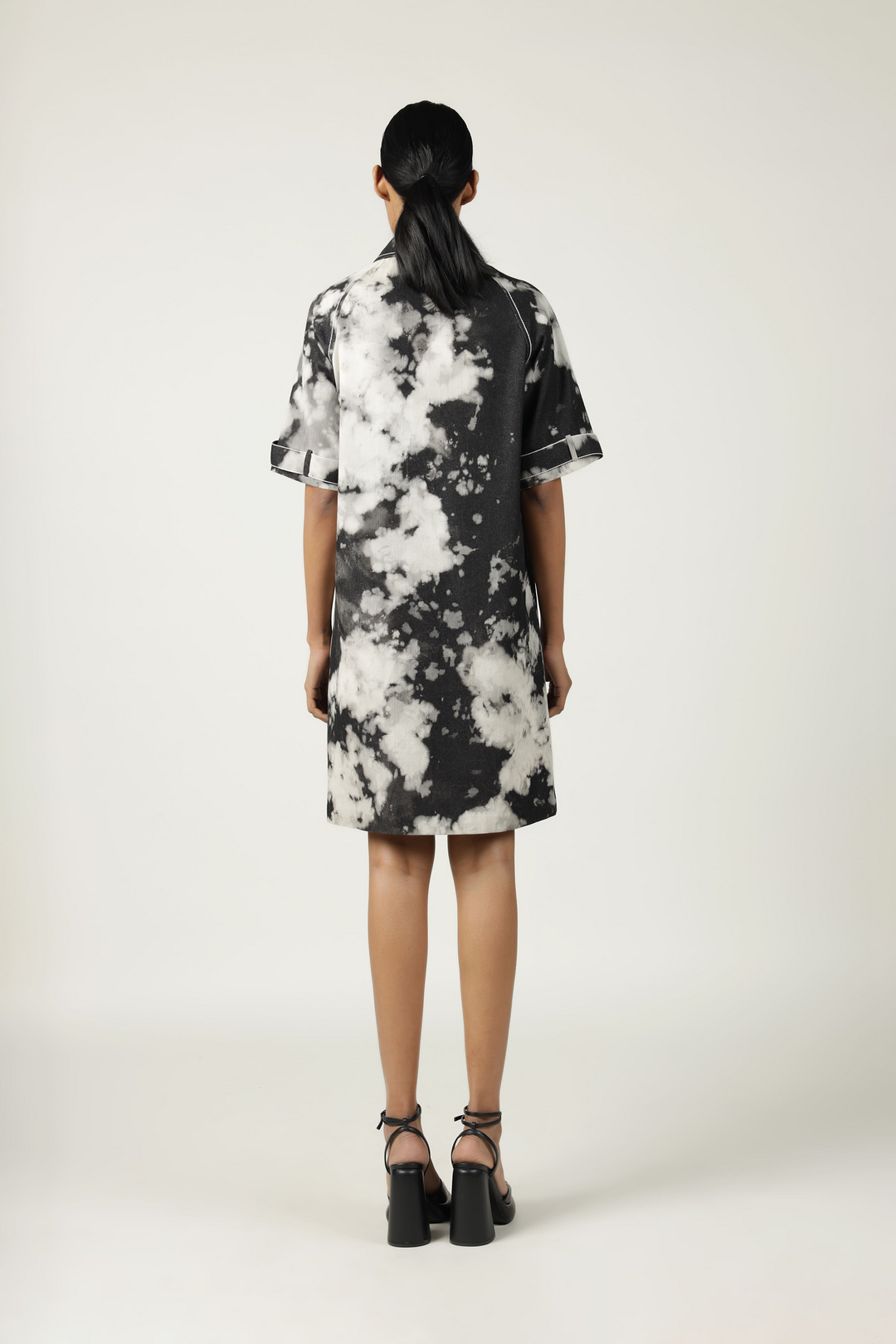 A To Z Pocket Embroidered Raglan Sleeve Dress