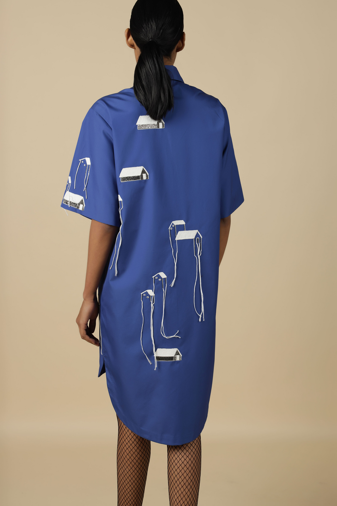 Tiny House Flap Shirt Dress