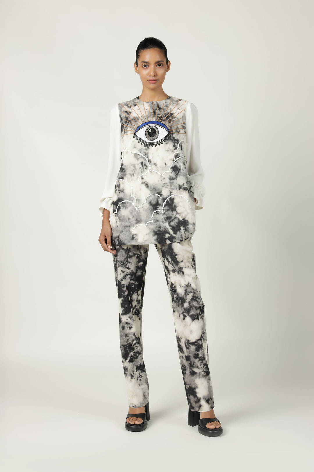 Clouds & Eye Flared Top