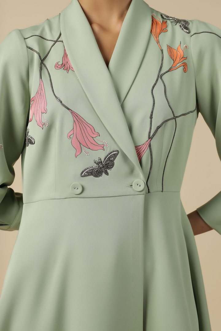 Mid Summer Plant Wrap Dress