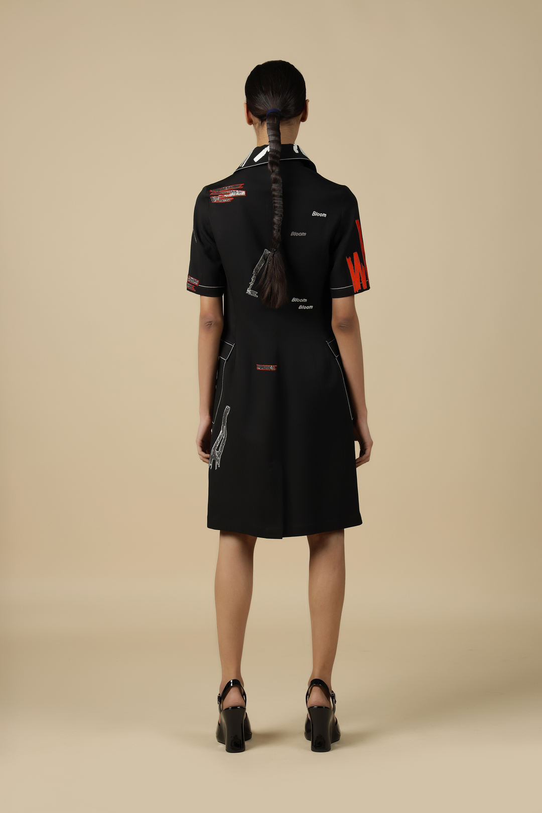 Bloom Panelled Shift Dress