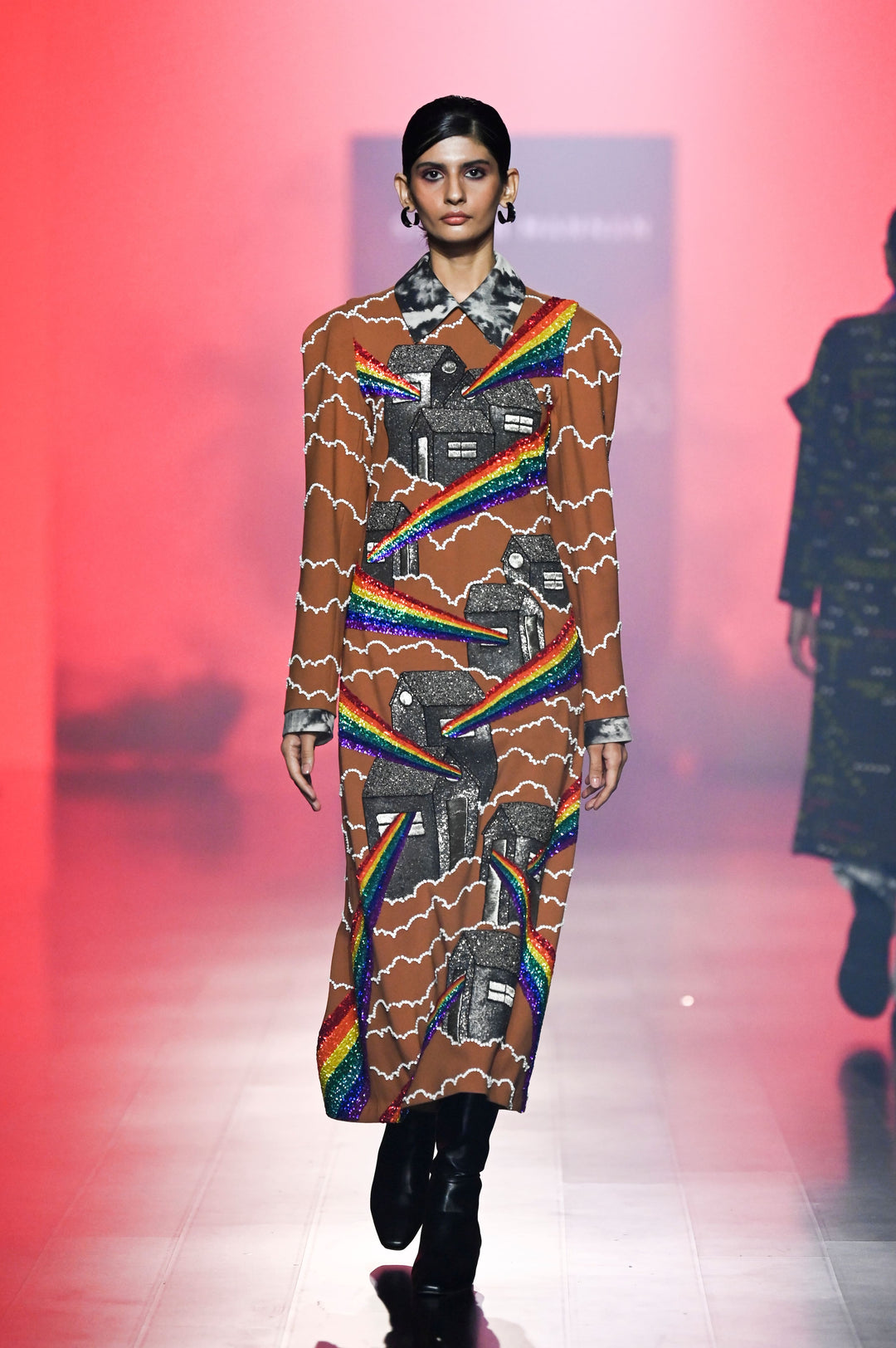 Houses Of Rainbow Midi Dress