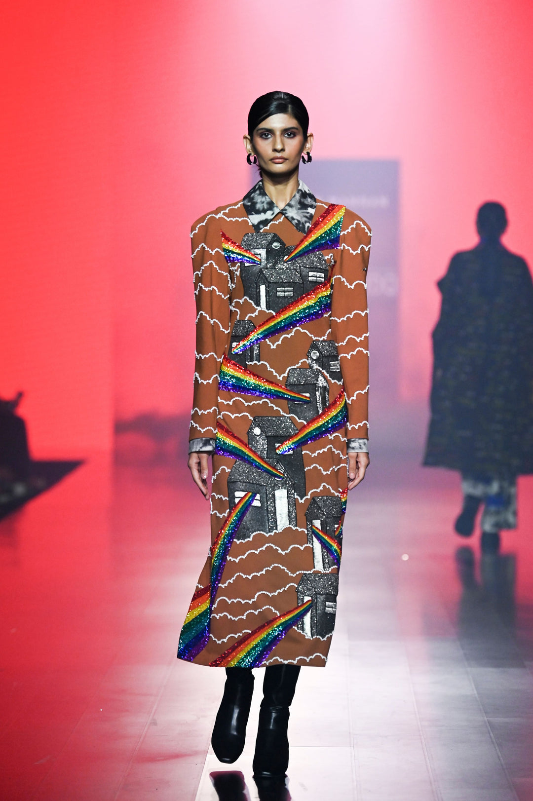 Houses Of Rainbow Midi Dress