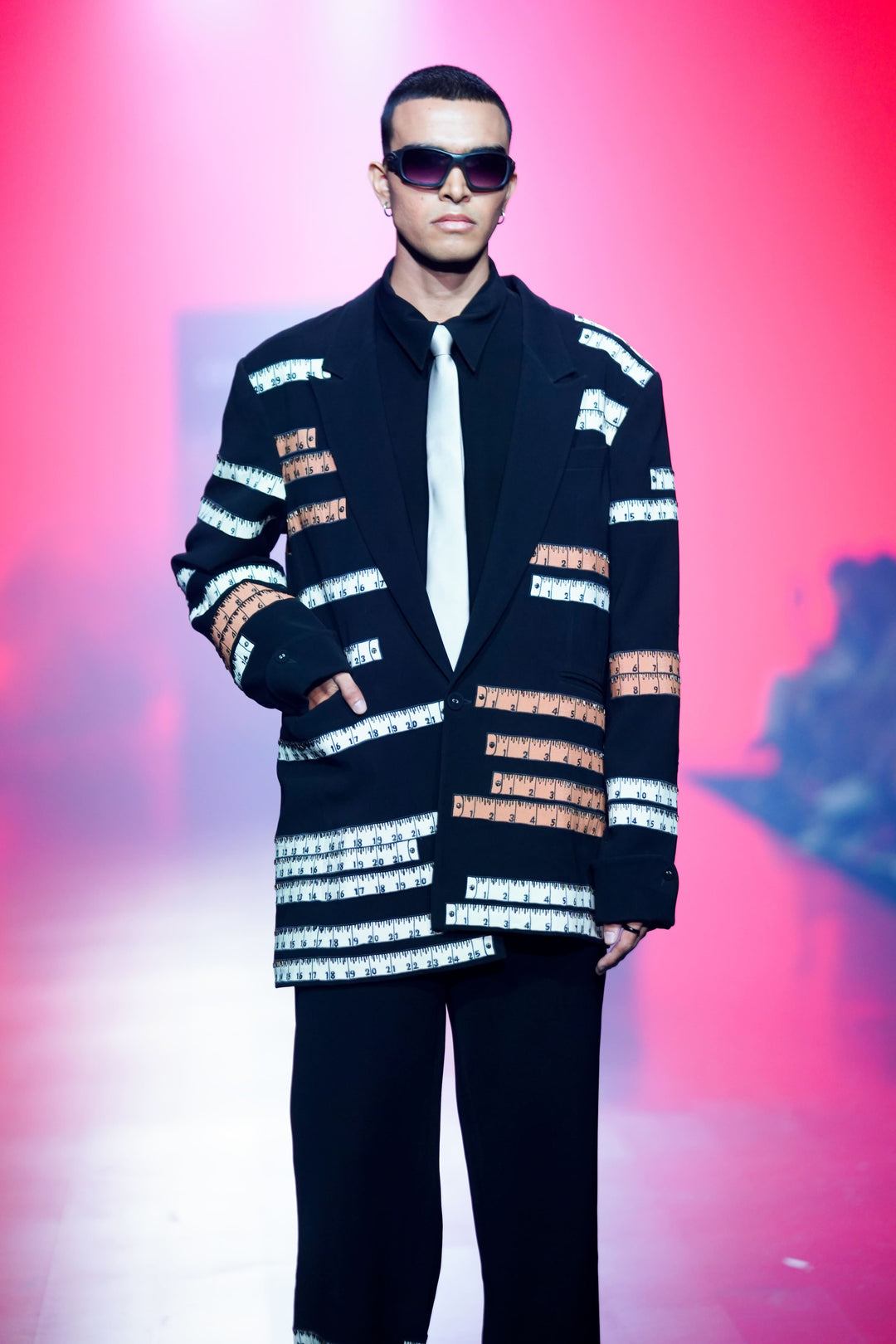 Ali Fazal In Measuring Tape Blazer With Matching Pants And Shirt
