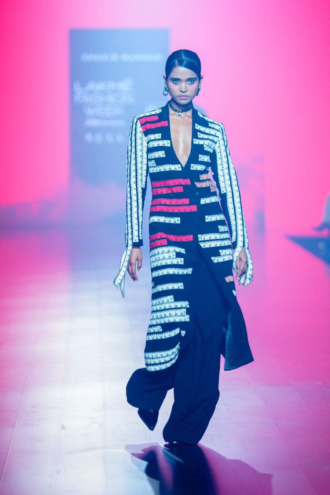 Measuring Tape Long Dress