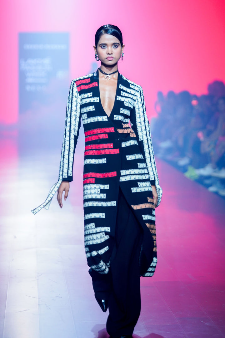 Measuring Tape Long Dress