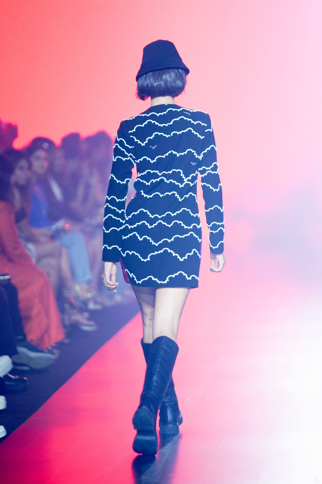 Clouds And Eye Rainbow Mini Dress