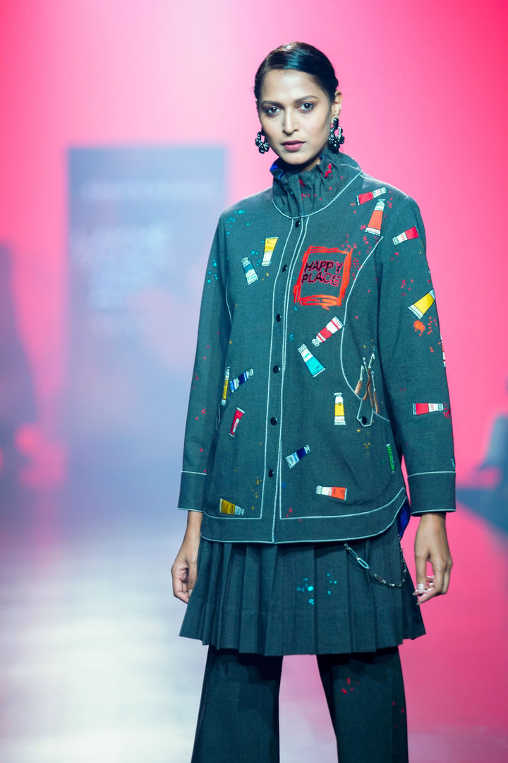 Pants Of Paint Brush Jacket