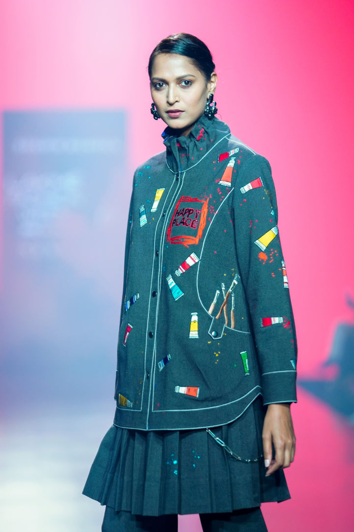 Paint Brush Shirt Jacket