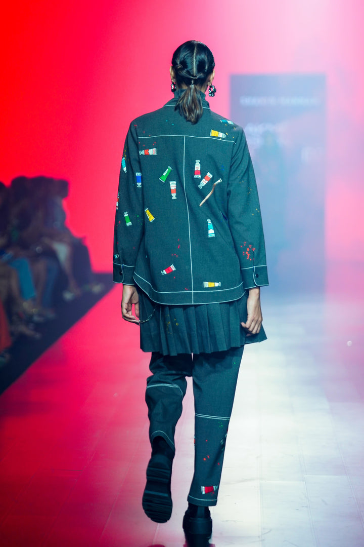 Paint Brush Shirt Jacket