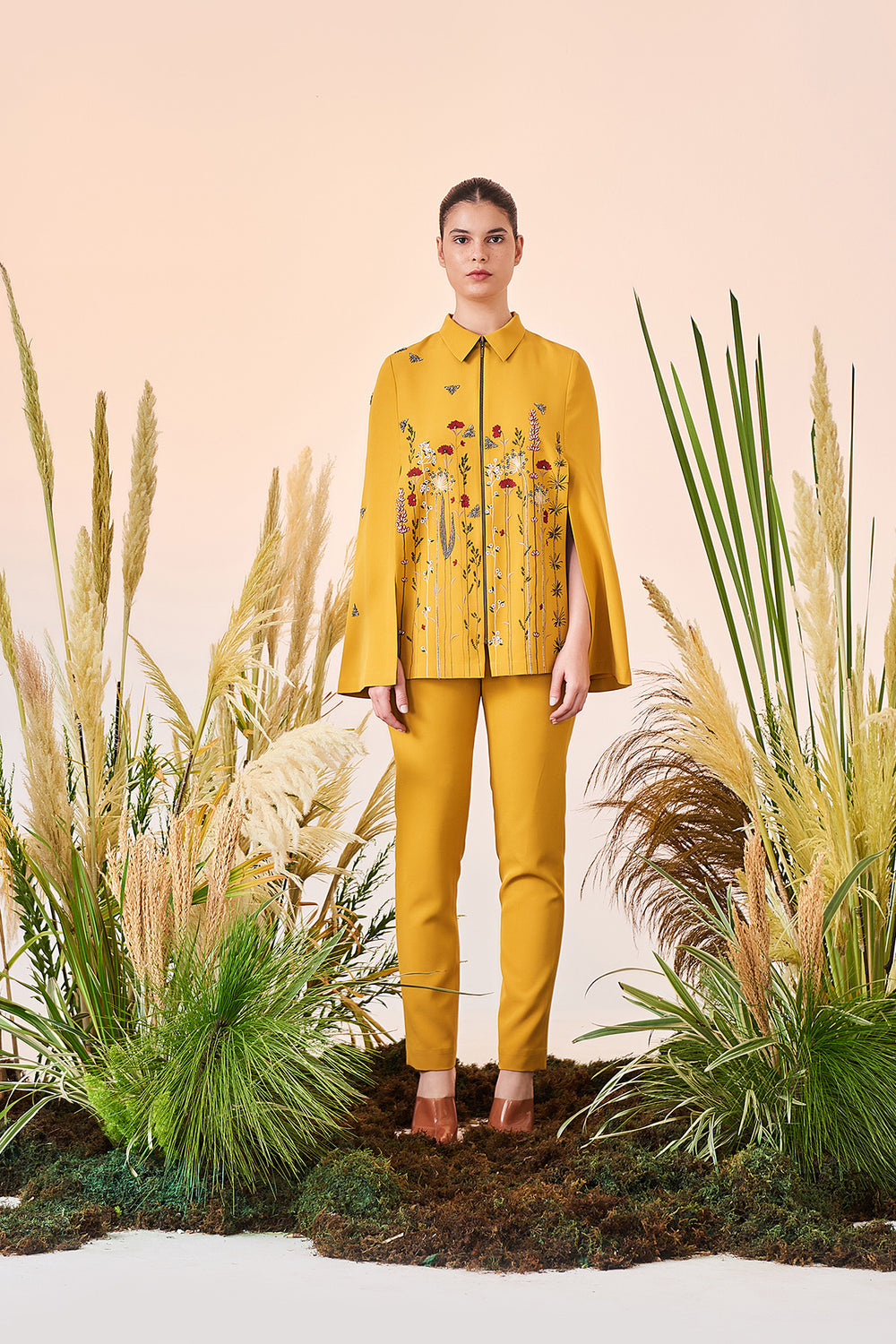 Summer Bloom Cape And Narrow Pant